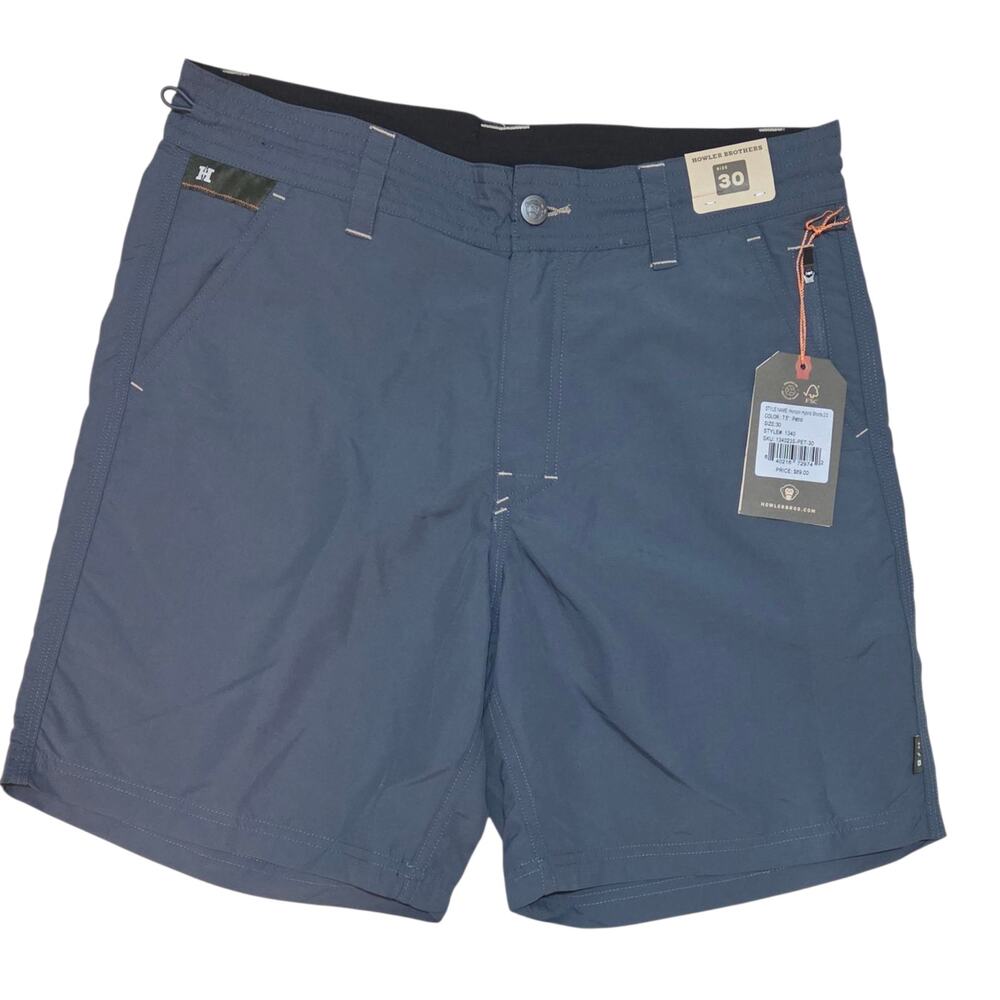 Howler Brothers Horizon Hybrid Shorts 2.0 NWT Sz 30, 7.5" Length, Color: Petrol